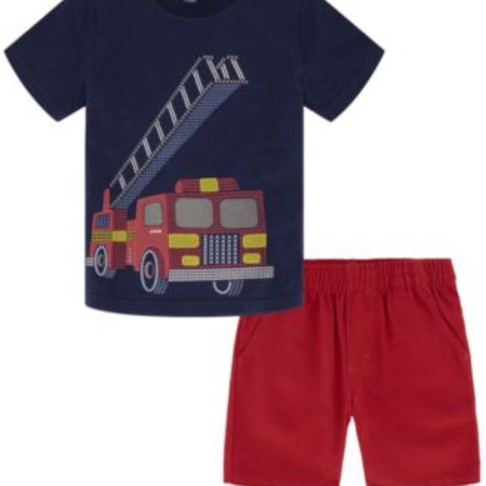 Kids headquarters blue shirt and red shorts - retail $42